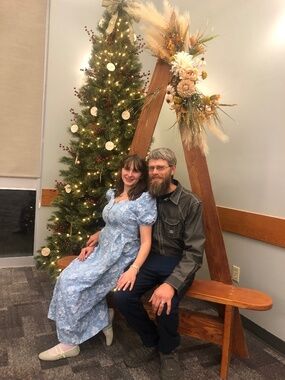 Blue nursing dress
